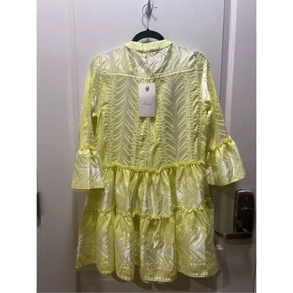 KASAI SIFNOS RUFFLE DRESS | ORANGE/PINK - Picture 3 of 5